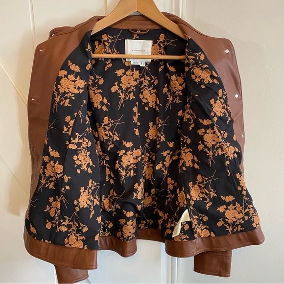 NWT Anthropologie Faux Leather Corset Jacket - Picture 5 of 6